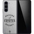NHL Arizona Coyotes Black Text Galaxy Z Fold5 5G Skin